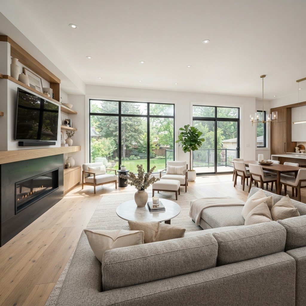 A bright Mississauga living room